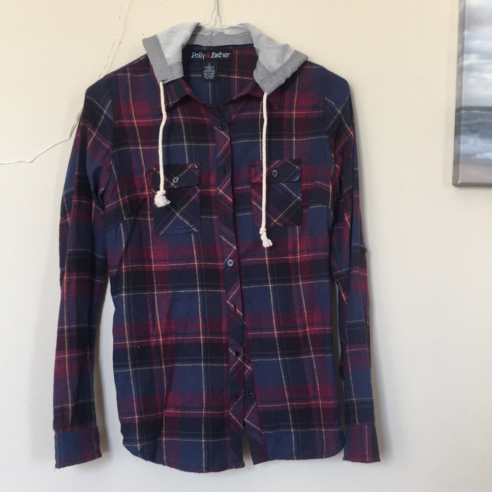 Hooded flannel